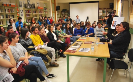 Un momento de la charla de García Montero, que registró un amplio seguimiento 