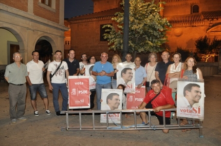 El PSOE comenzó la campaña electoral en la plaza