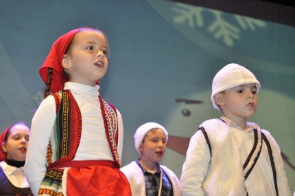 Dos partorcillos en la gala de Navidad 