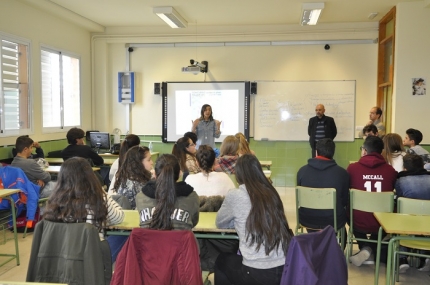 Una de las clases en las que se ha impartido el curso de audiovisuales