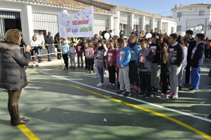 Los alumnos se preparan para la carrera