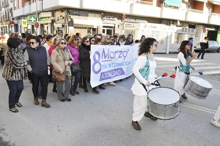 Concentración del pasado año con motivo del Día Internacional de las Mujeres.