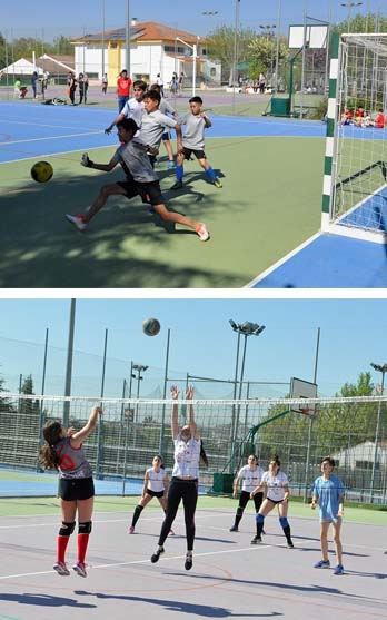 El fútbol y el voley son las modalidades más participativas del encuentro.