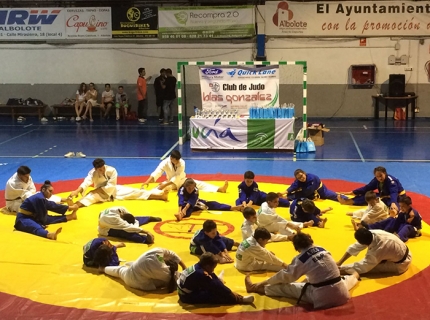 Un momento de una de las exhibiciones de la gala/ JUDO BLAS GONZÁLEZ