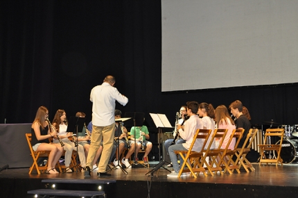 Participación de un grupo de alumnos de la Escuela de Música en las audiciones de fin de curso.