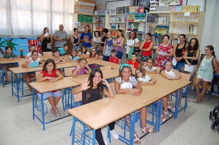 Alumnado de una  clase de tercero el primer día de clase del curso del año pasado 