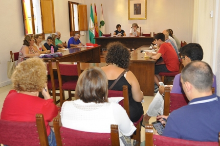 Un momento del Consejo Escolar Municipal el pasado mates 26 de septiembre en el salón de plenos. 