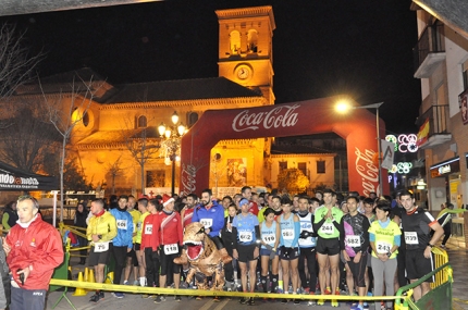 Pocos segundos antes de la salida de la categoría absoluta.