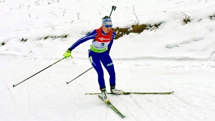 Victoria Padial en un momento de la prueba de Sprint en Orsblie