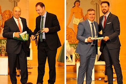 Sima y Maeva -Torres Morente reciben la bandera de Andalucía 