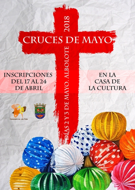 Cartel anunciador de las cruces 2018. 