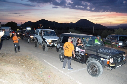 Ruta nocturna 4X4 el pasado año en la primera Fiesta Solidaria de Otoño.