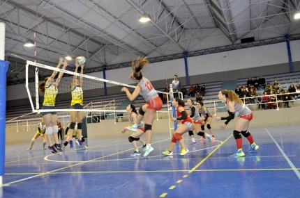 Remate del equipo alboloteño en una jugada de un partido anterior. 