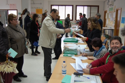 Votaciones en las elecciones andaluzas de 2015