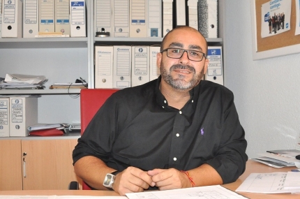 Salustiano Ureña, en rueda de prensa en una foto de archivo.  