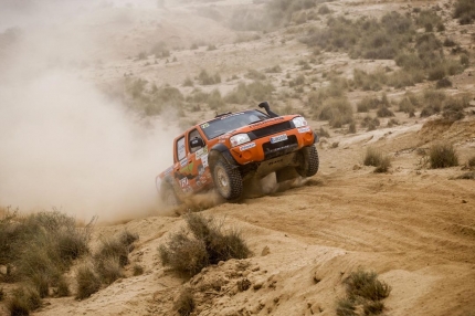 El Navarra del equipo MC Rally Offroad durante el desarrollo de esta primera prueba del CERTT / JAVIER PANIAGUA