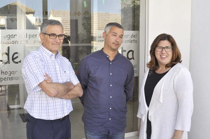 De izquierda a derecha, Pepe González, Juan Francisco Arenas de Soria y Lidia Milena.