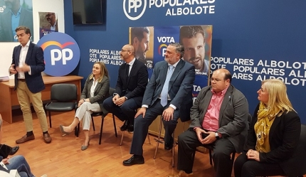 Acto de campaña del PP en su sede local 