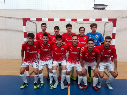 Plantilla del equipo masculino del Albolote Futsal, dirigido por Iván Navarro. 