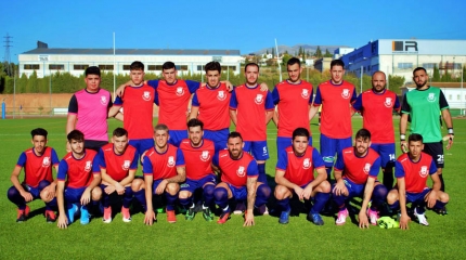 Plantilla del CF Imperio en su debut esta temporada en Tercera Andaluza Sénior 