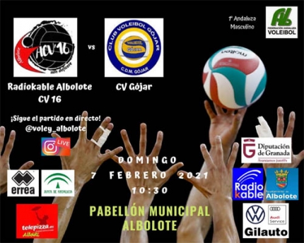 El equipo masculino sénior RadioKable Albolote juega un partido aplazado