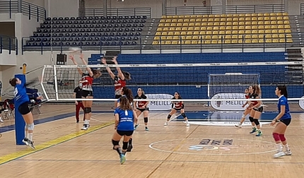 Un momento del partido jugado en Melilla por el Nevadis Albolote (MELILLA SPORT CAPITAL)