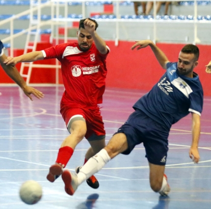 El Albolote Herogra tendrá que resolver el ascenso en el partido de vuelta (LUIS / ALBOLOTE FUTSAL)