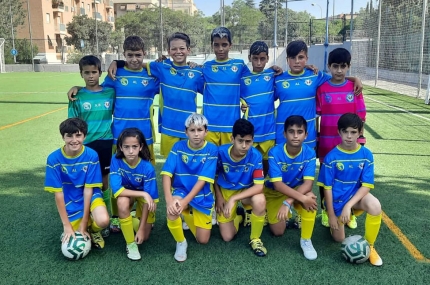 Equipo alevín del Albolote Soccer que jugó ante el Ciudad de Granada (ALBOLOTE SOCCER)