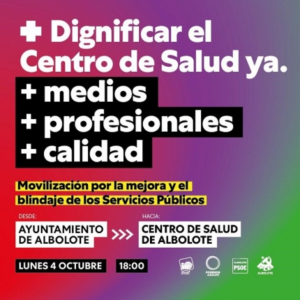 Movilización para pedir más inversión en la salud pública 