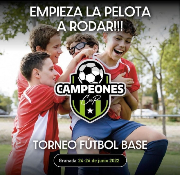 Cartel promocional de la Campeones Cup que se juega en Albolote 