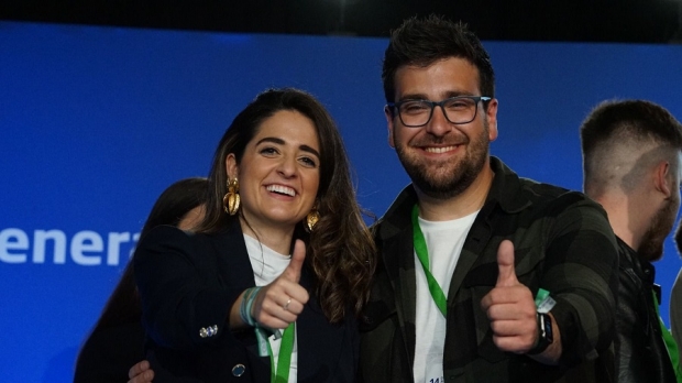 Juanjo Martínez, junto a María José Carmona en el congreso de Jerez de la Frontera 