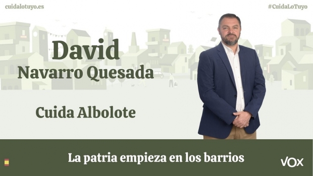 David Navarro, candidato a la alcaldía de Albolote por Vox